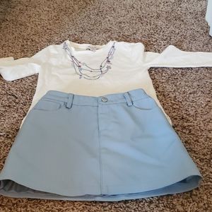 Girls Skirt & Matching Shirt